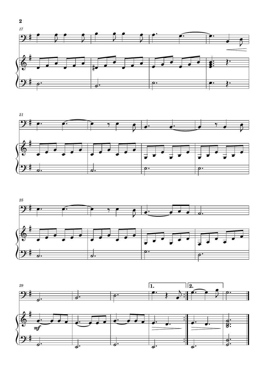 Hallelujah Piano scores gallery preview page 2
