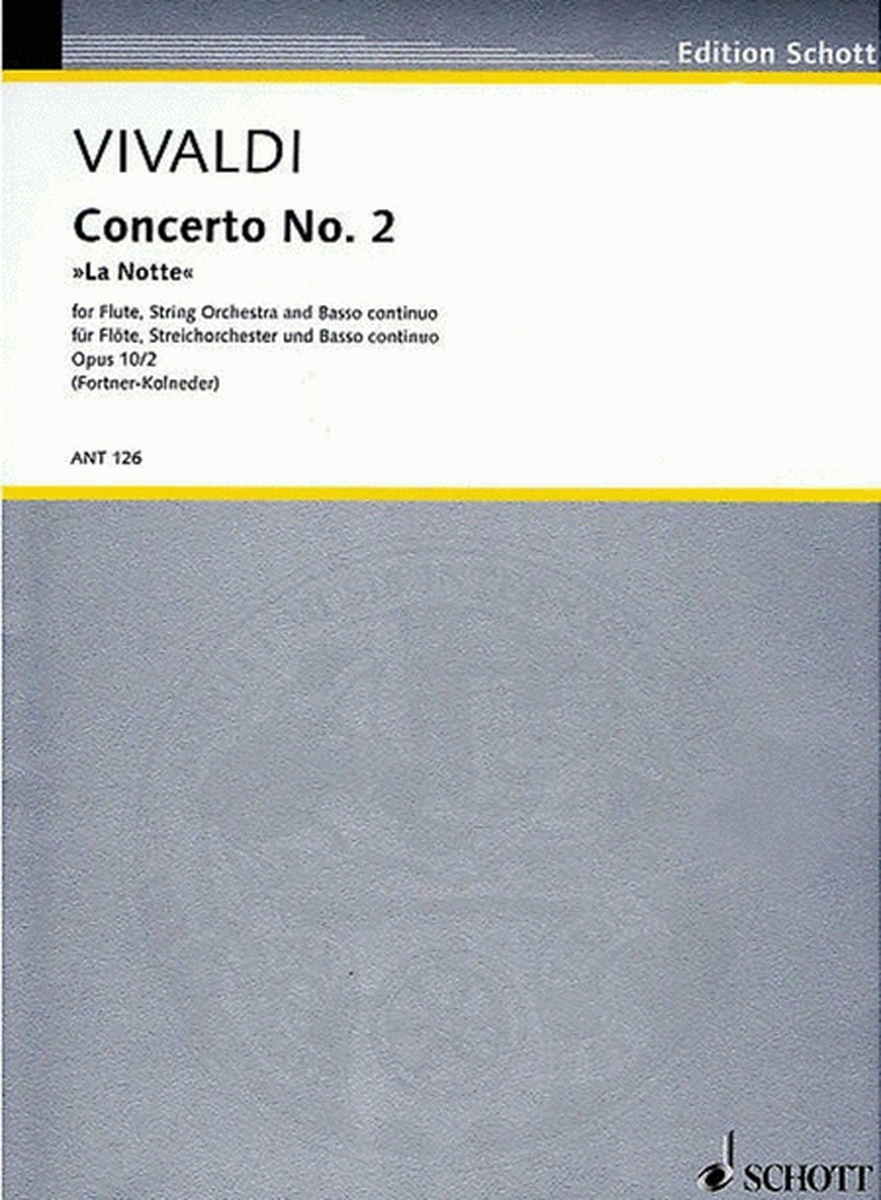 Concerto G Min Op 10 No 2 La Notte Flute/Piano