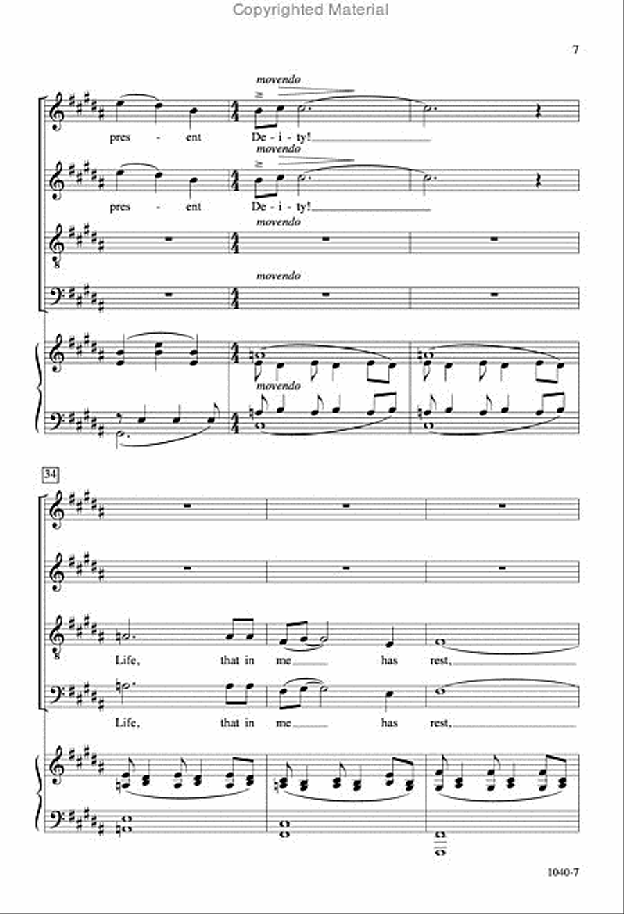 I See the Heaven's Glories Shine - SATB Octavo 4-Part scores gallery preview page 6