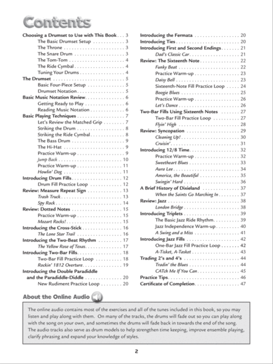 Alfred's Kid's Drumset Course Drum Set scores gallery preview page 3
