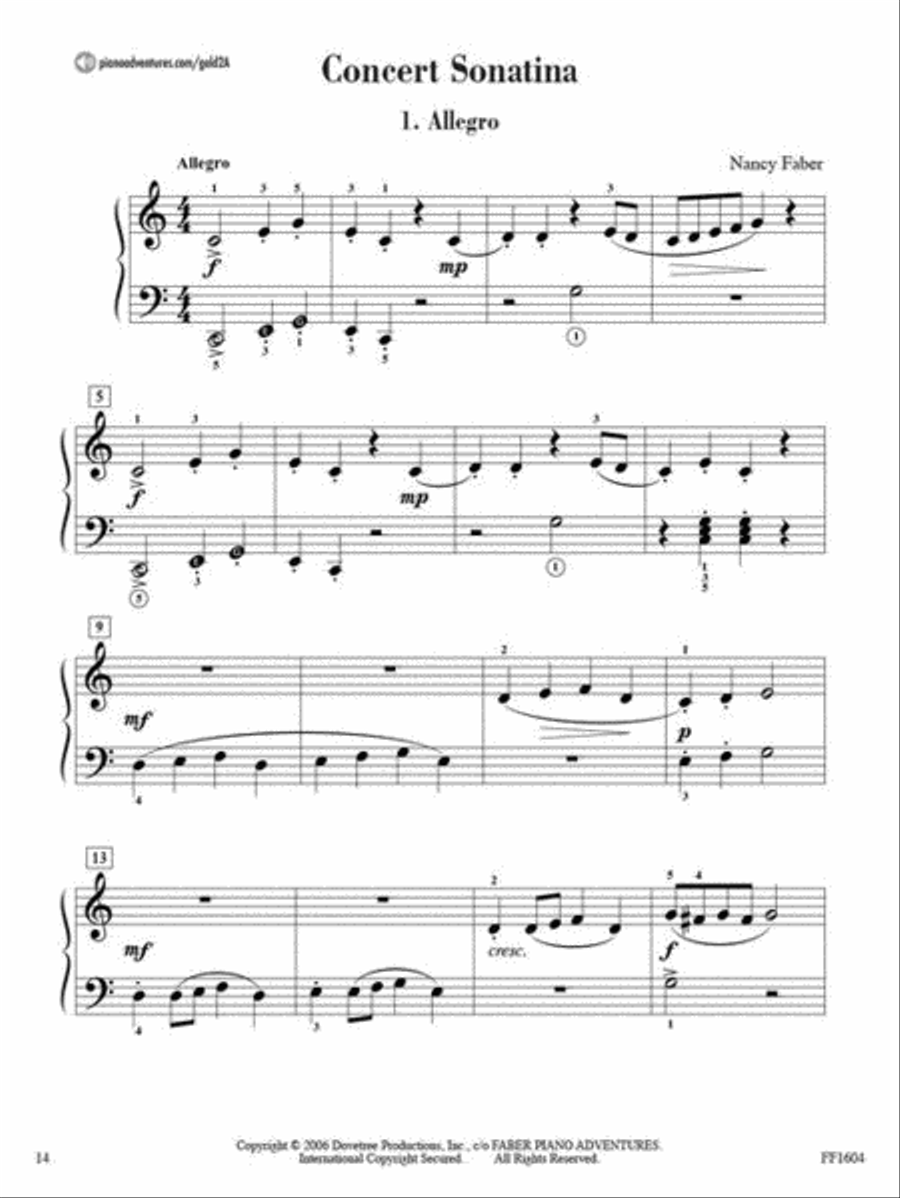 Level 2A - Gold Star Performance with Online Audio Piano Method scores gallery preview page 5