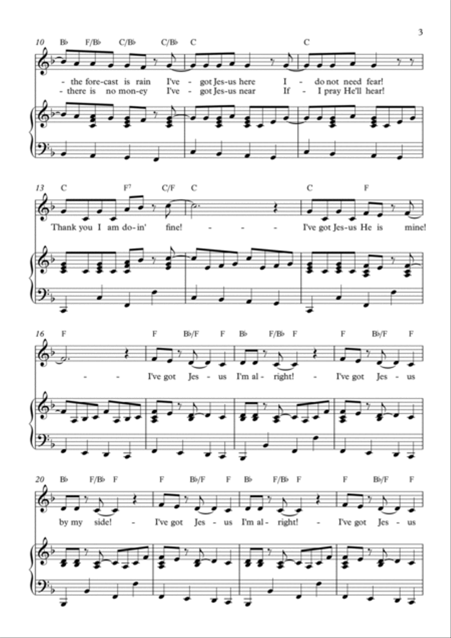 I've Got Jesus I've Got Jesus Voice scores gallery preview page 3