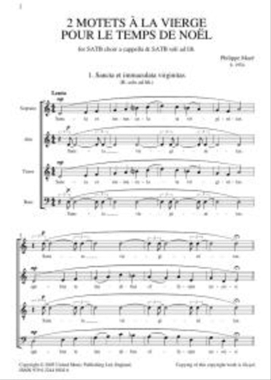 2 Motets à la Vierge pour Noël