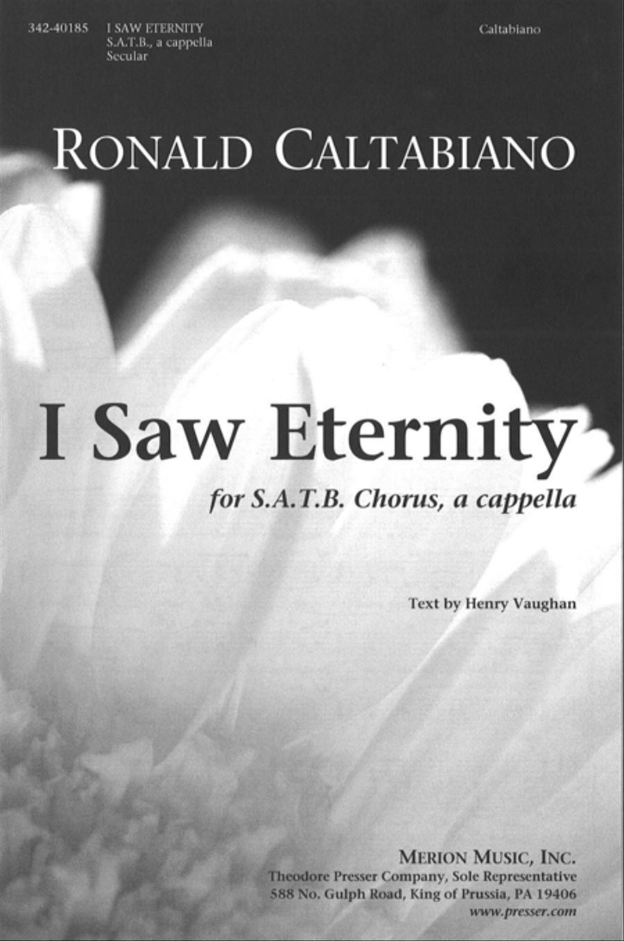 I Saw Eternity 4-Part scores gallery preview page 1