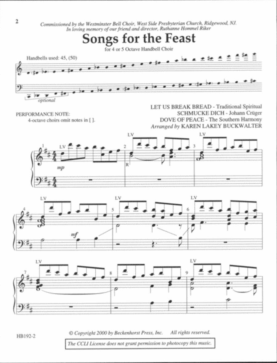 Songs for the Feast
