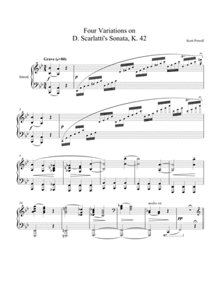Variations on Scarlatti's Sonata, K. 42