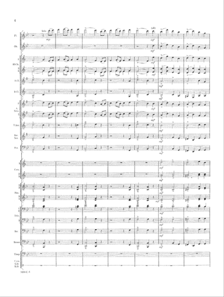 Marche Militaire Francaise Concert Band scores gallery preview page 4