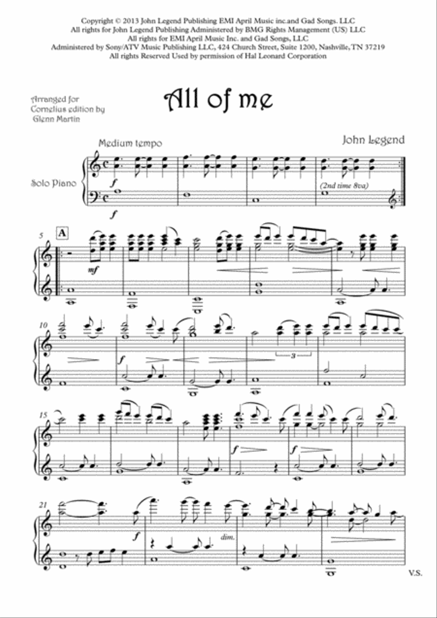 All Of Me All Of Me Chamber Orchestra scores gallery preview page 2