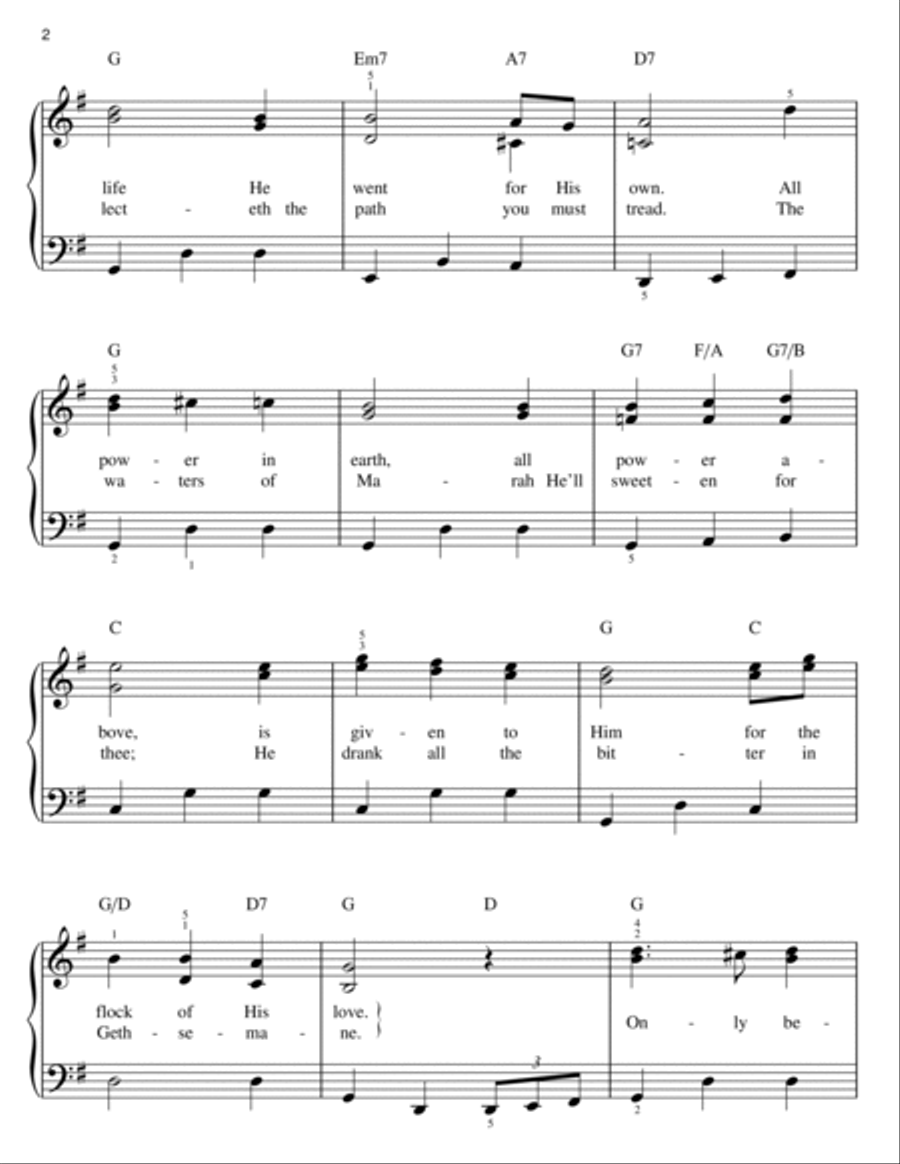 Only Believe Only Believe Easy Piano scores gallery preview page 2