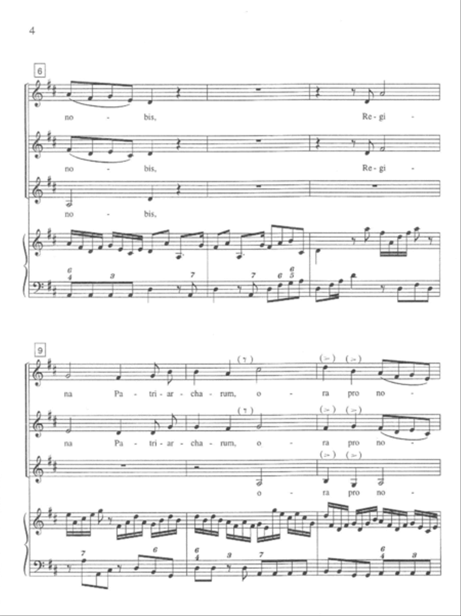 Regina Coeli from Litanie della Madonna SSA scores gallery preview page 7