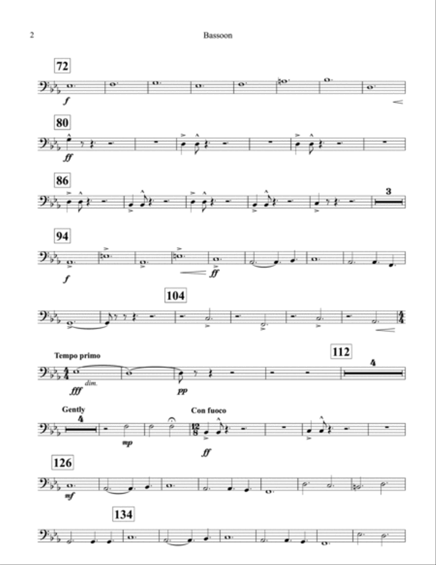 Glorious Revolution: Bassoon Concert Band scores gallery preview page 2