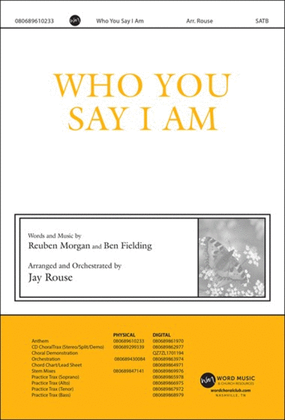 Book cover for Who You Say I Am - Anthem