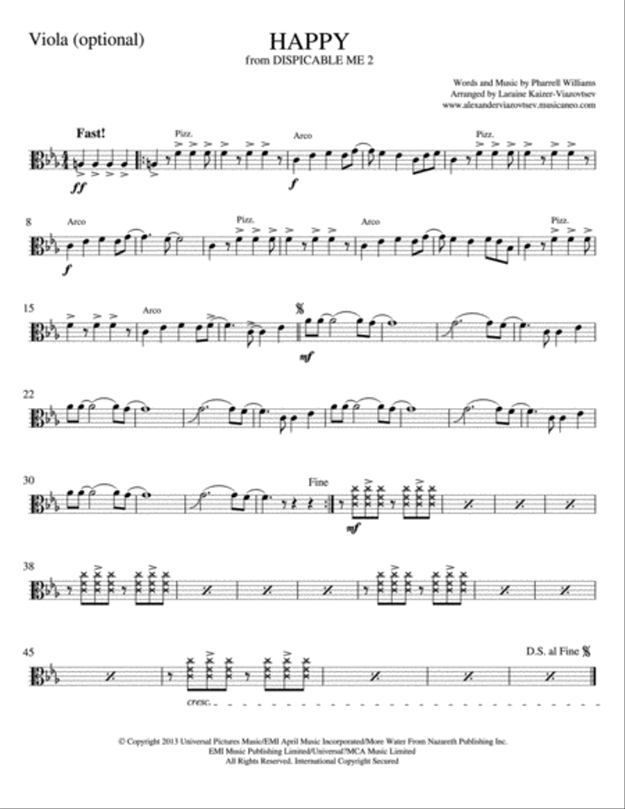 Happy Happy String Quartet scores gallery preview page 3