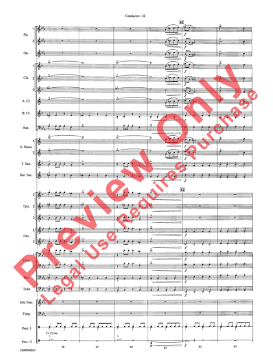 Go West! Concert Band scores gallery preview page 15