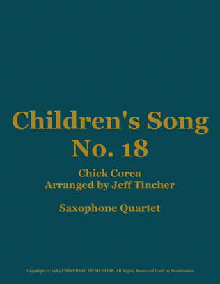 Children's Song No. 18