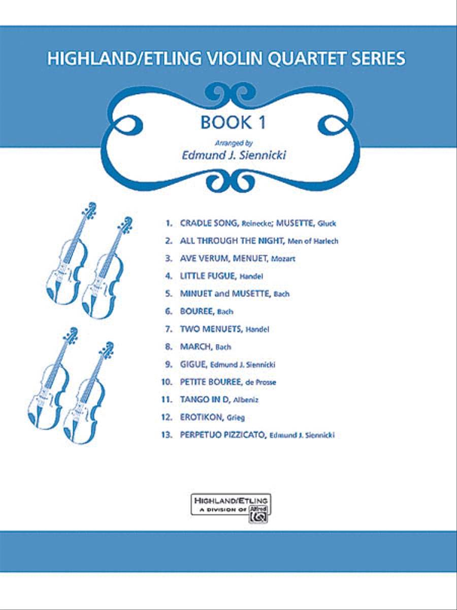 Highland/Etling Violin Quartet Series: Book 1 by Edmund J. Siennicki Small Ensemble - Sheet Music