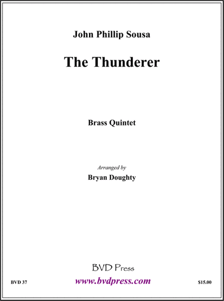 The Thunderer The Thunderer Brass Quintet scores gallery preview page 1