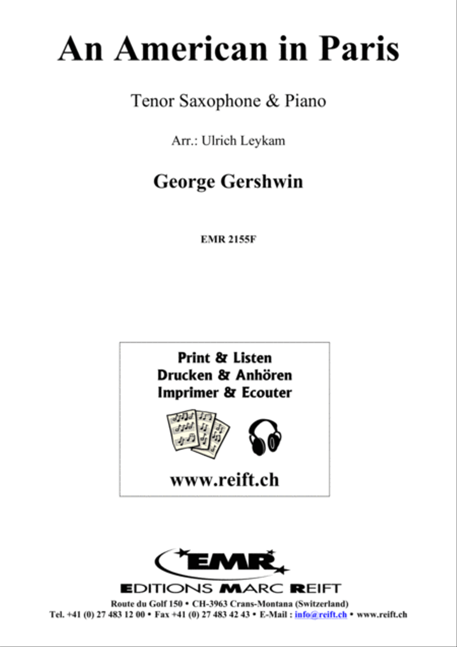 An American In Paris Tenor Saxophone scores gallery preview page 6