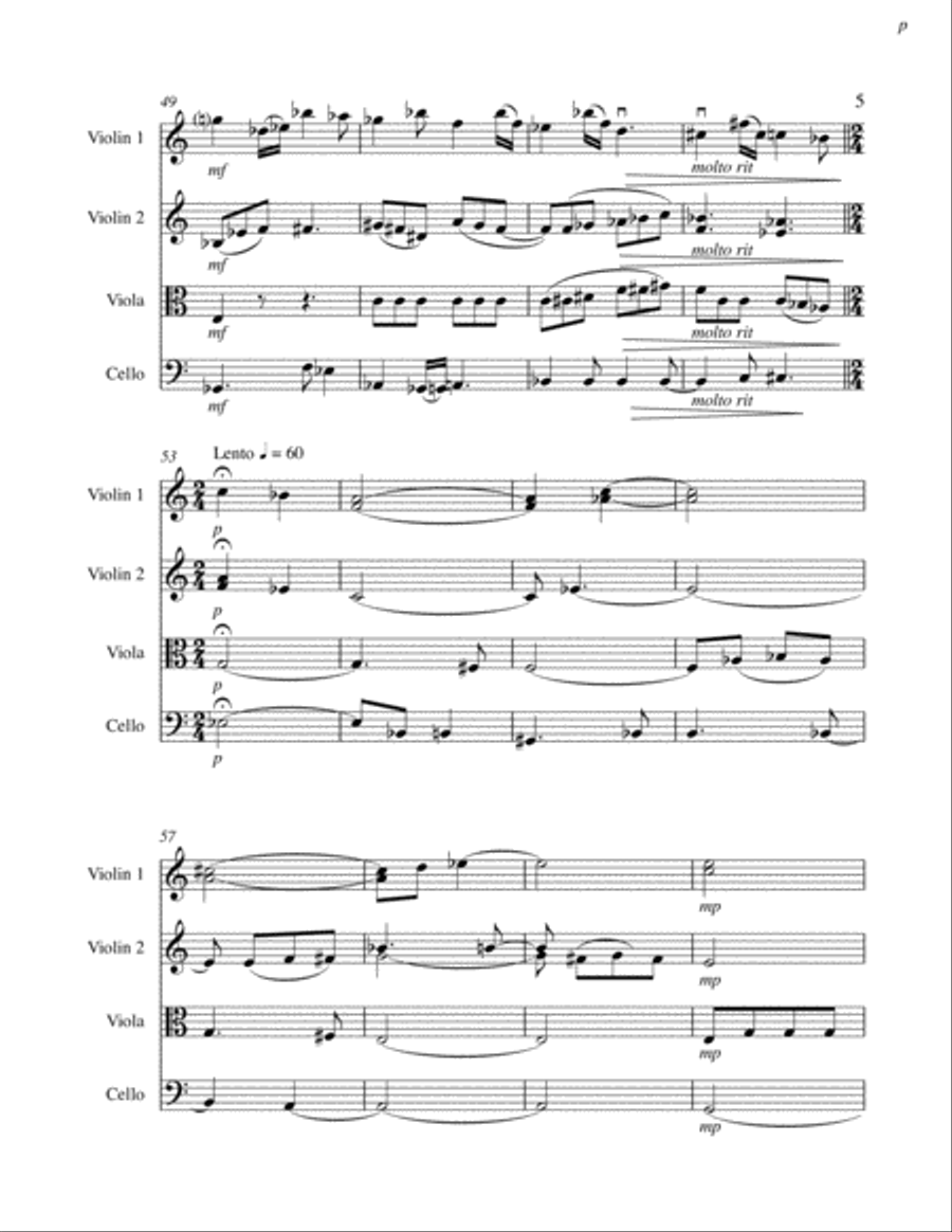 VIENNA STRING QUARTET String Quartet scores gallery preview page 5
