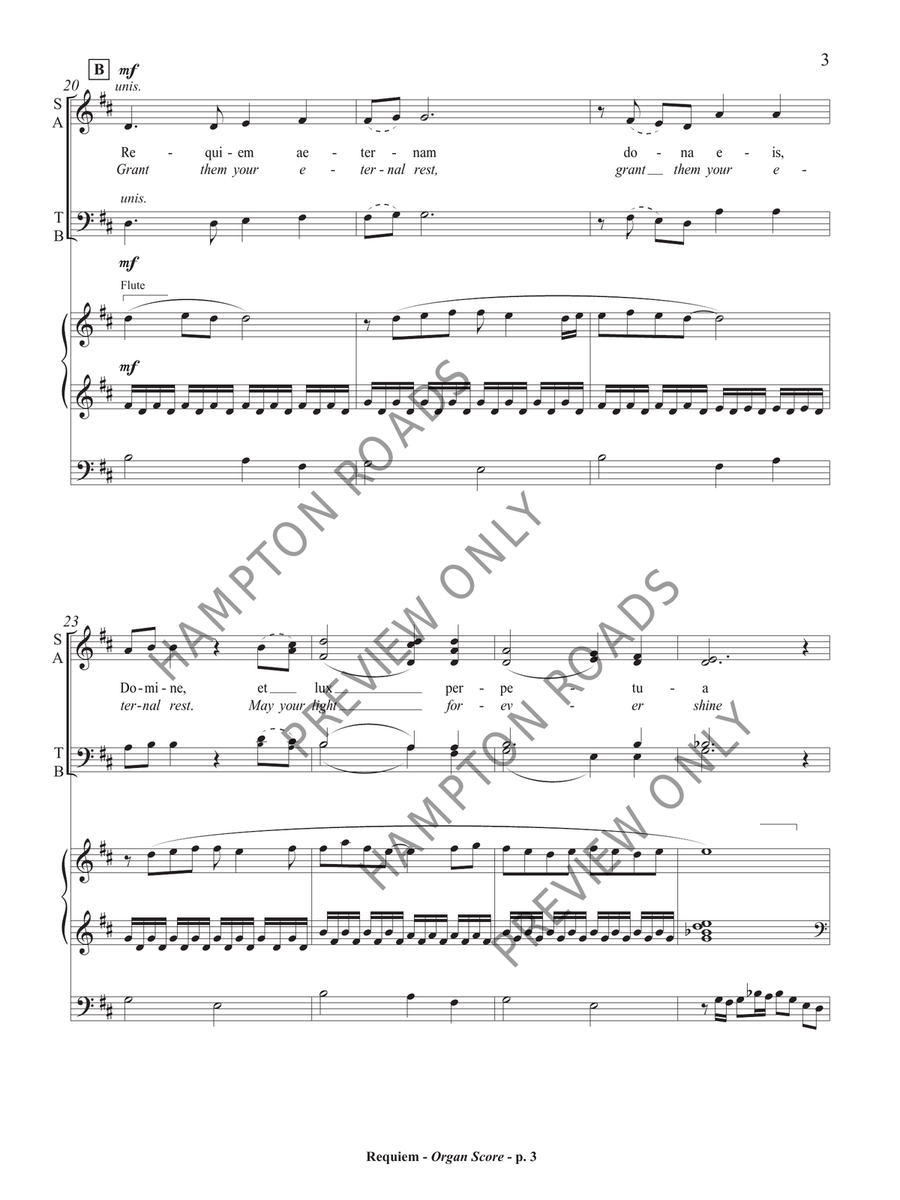 Requiem (Organ Accompaniment) Organ scores gallery preview page 4
