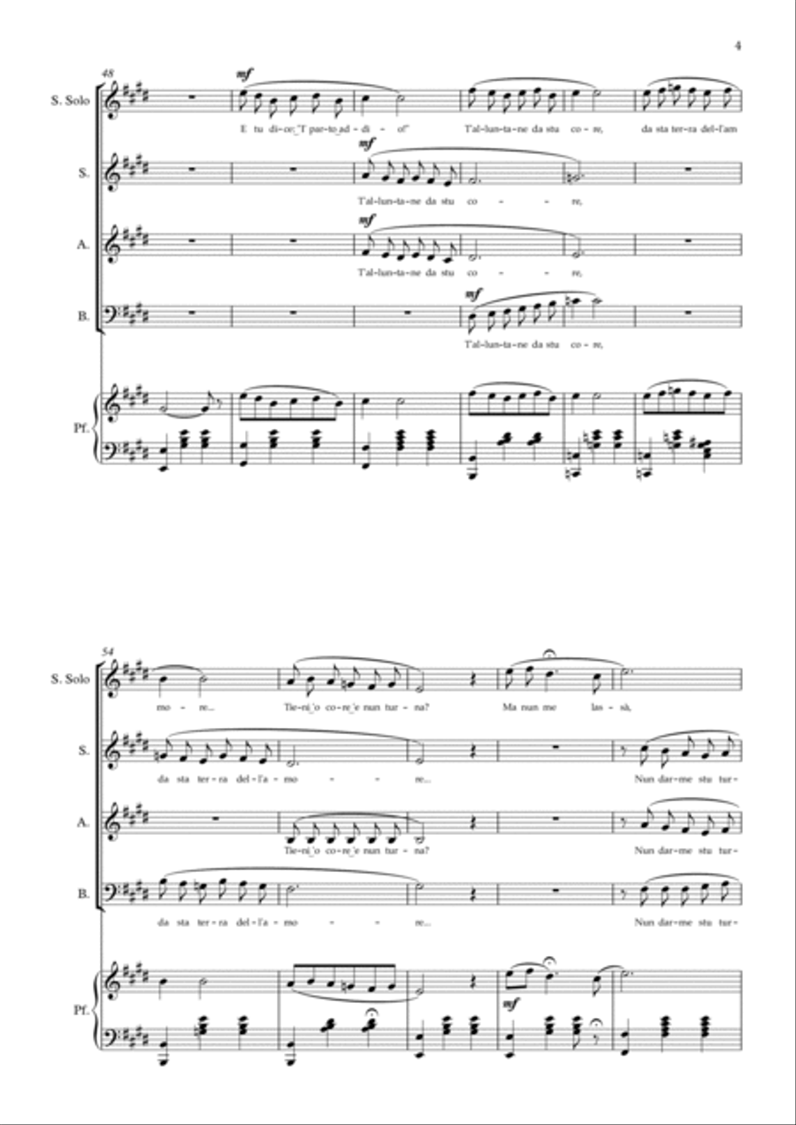 Torna A Surriento Torna A Surriento 3-Part scores gallery preview page 4