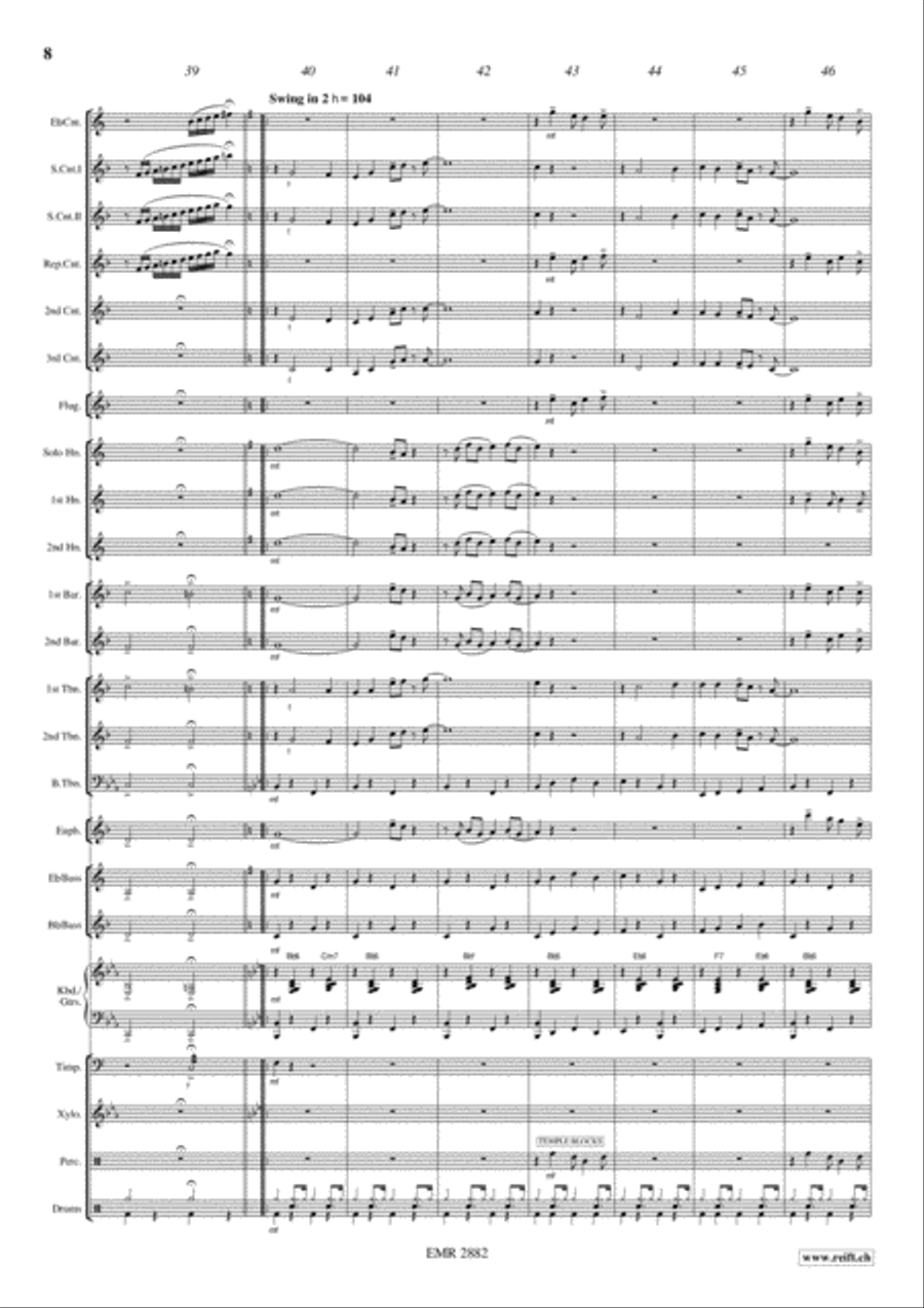 Battle Hymn Of The Republic Brass Band scores gallery preview page 9