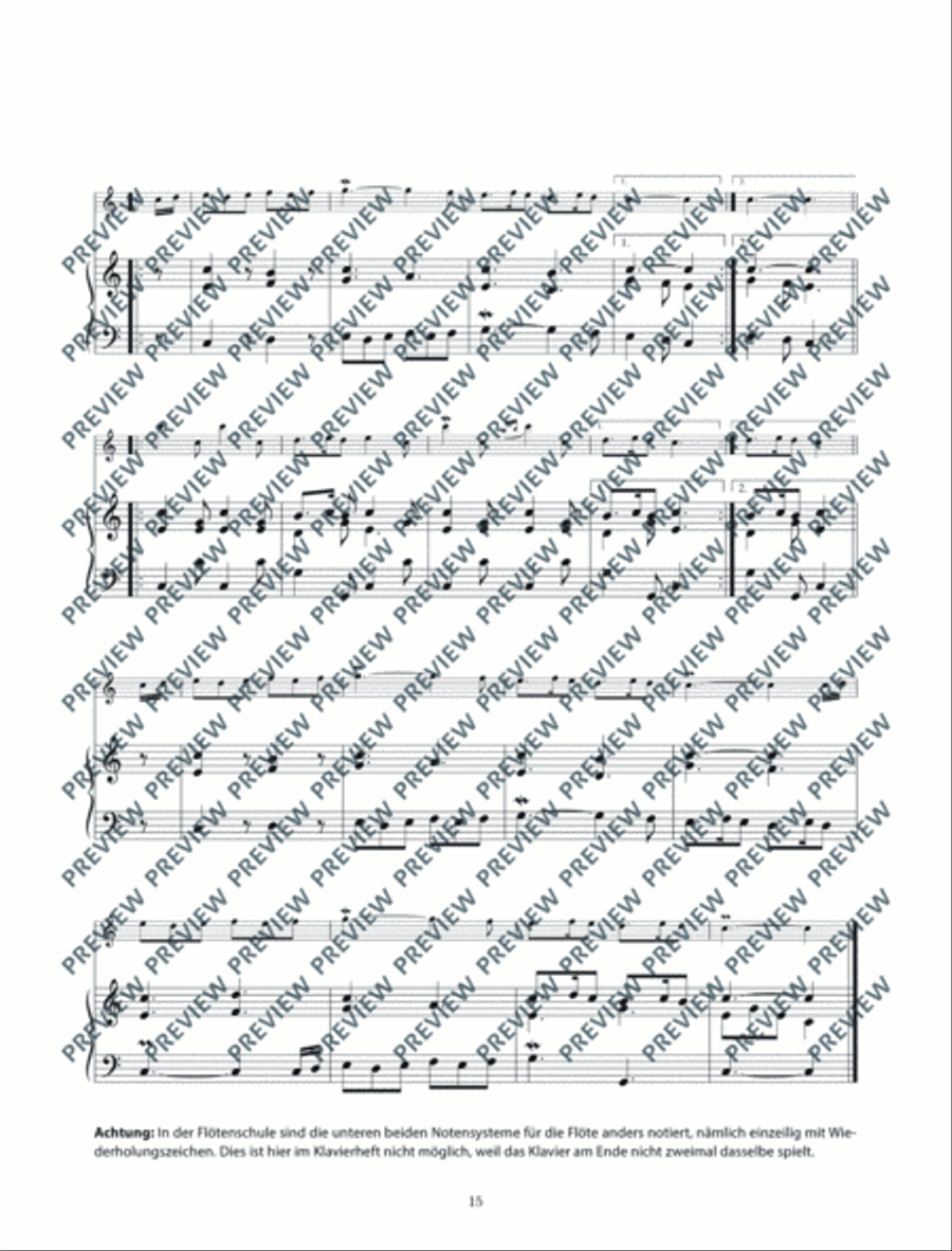 Altblockflötenschule Recorder scores gallery preview page 16
