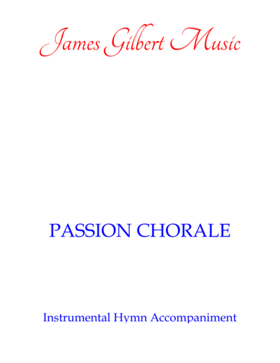 PASSION CHORALE PASSION CHORALE Small Ensemble scores gallery preview page 1