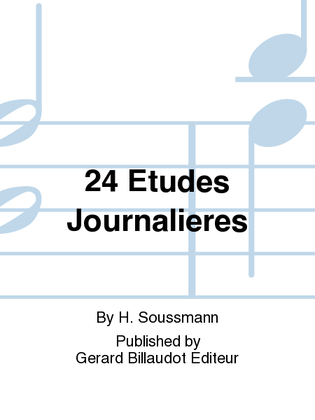 Book cover for 24 Etudes Journalieres