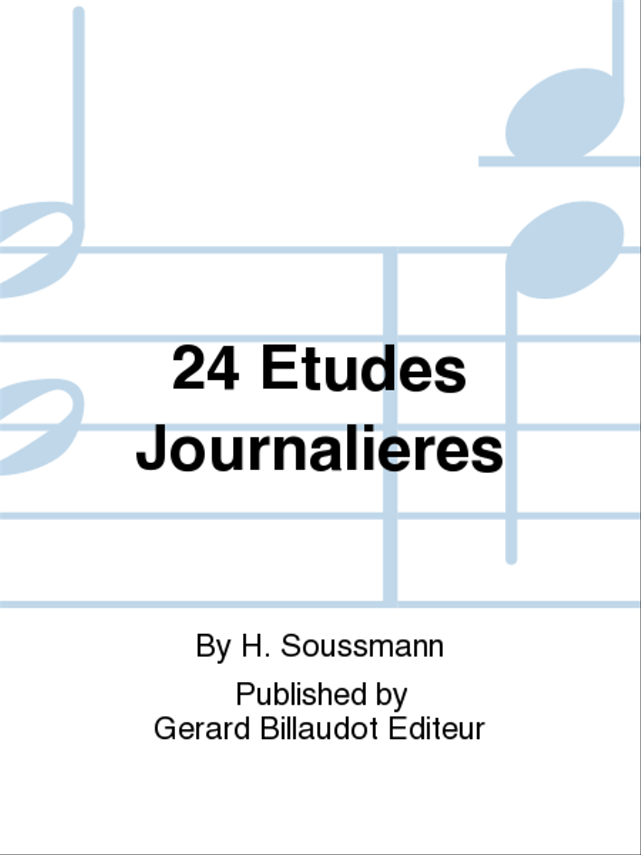 24 Etudes Journalieres 24 Etudes Journalieres Chamber Music scores gallery preview page 1