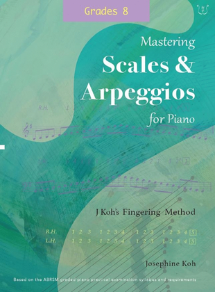 Book cover for Scales and Arpeggios for Piano, Grade 8