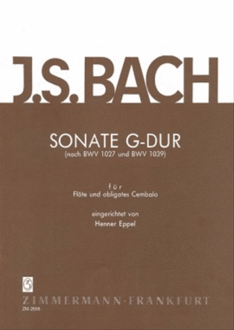 Sonata G major Flute scores gallery preview page 1