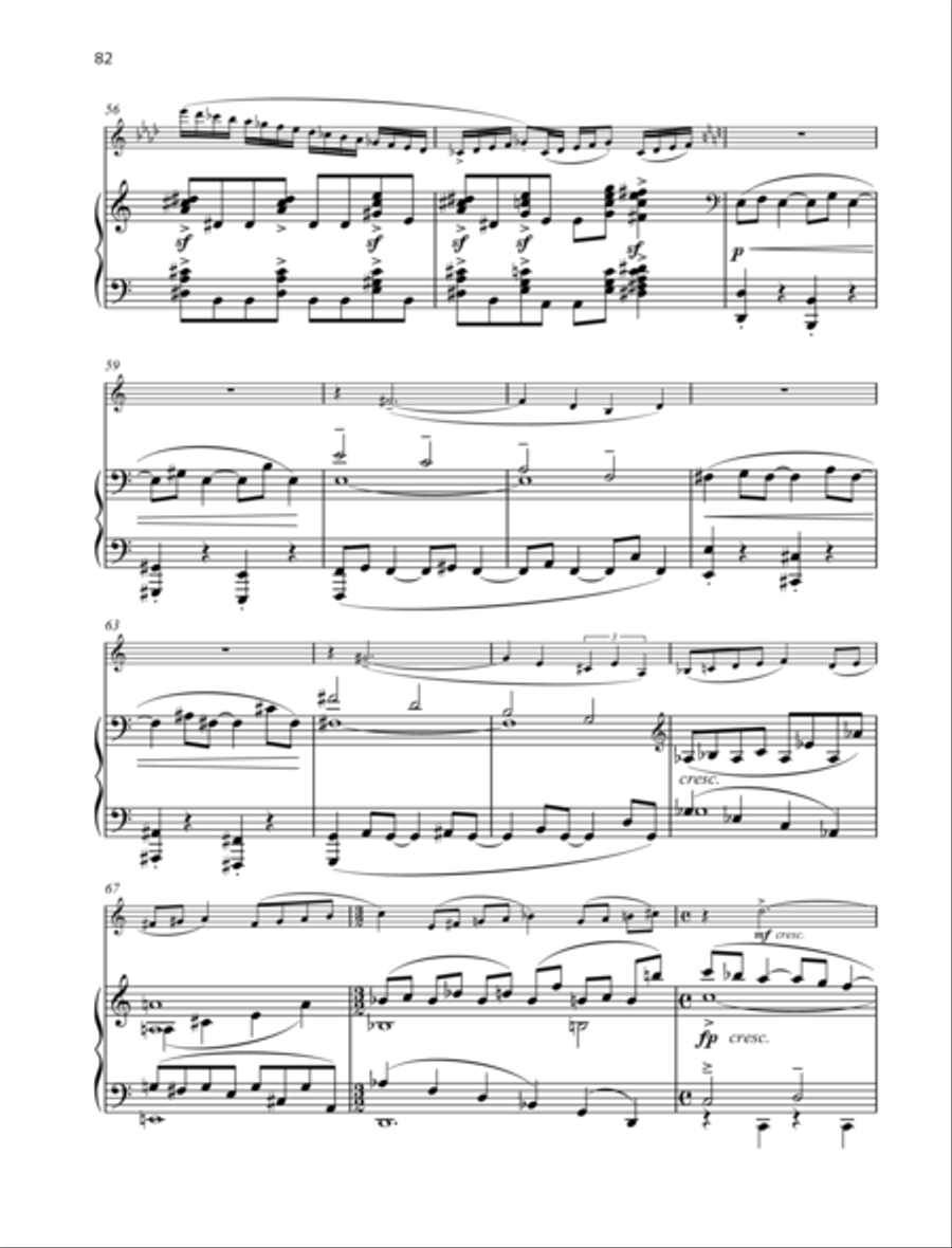Sonata in one movement B-Flat Clarinet scores gallery preview page 5