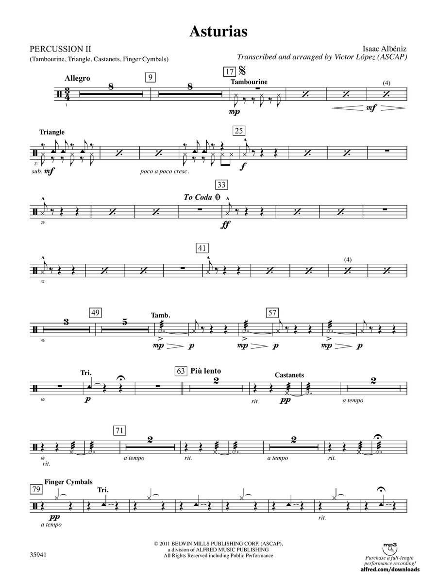 Asturias: 2nd Percussion