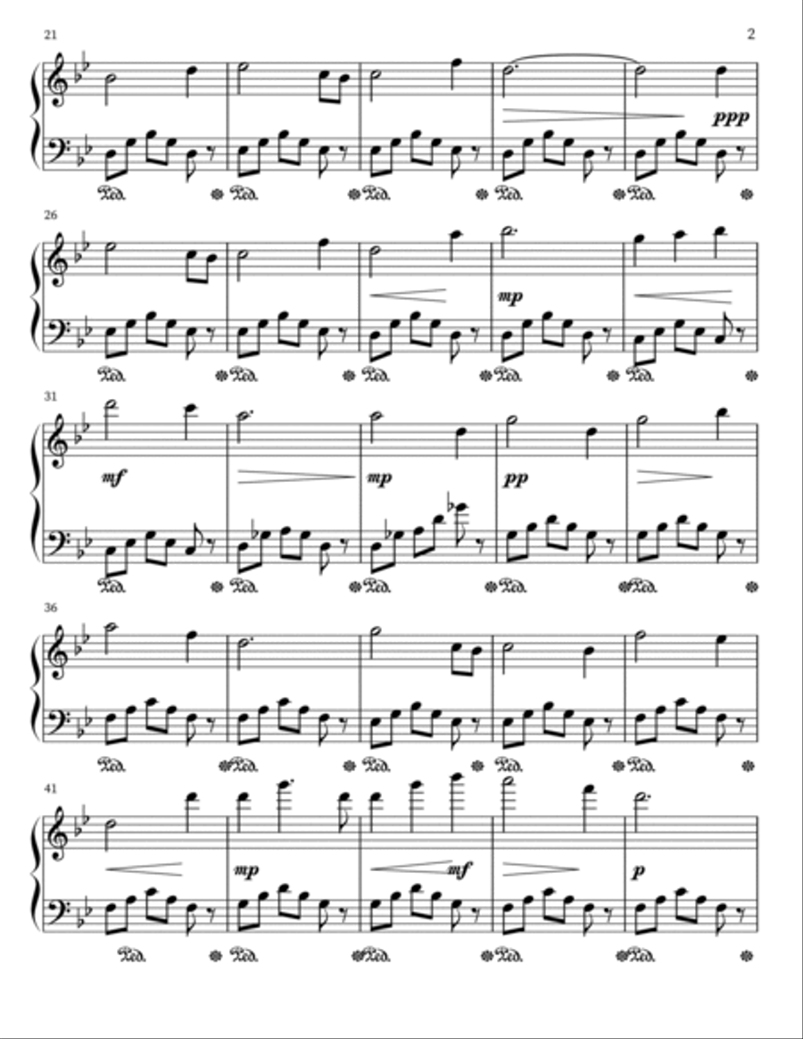 Berceuse de Printemps Berceuse de Printemps Easy Piano scores gallery preview page 2