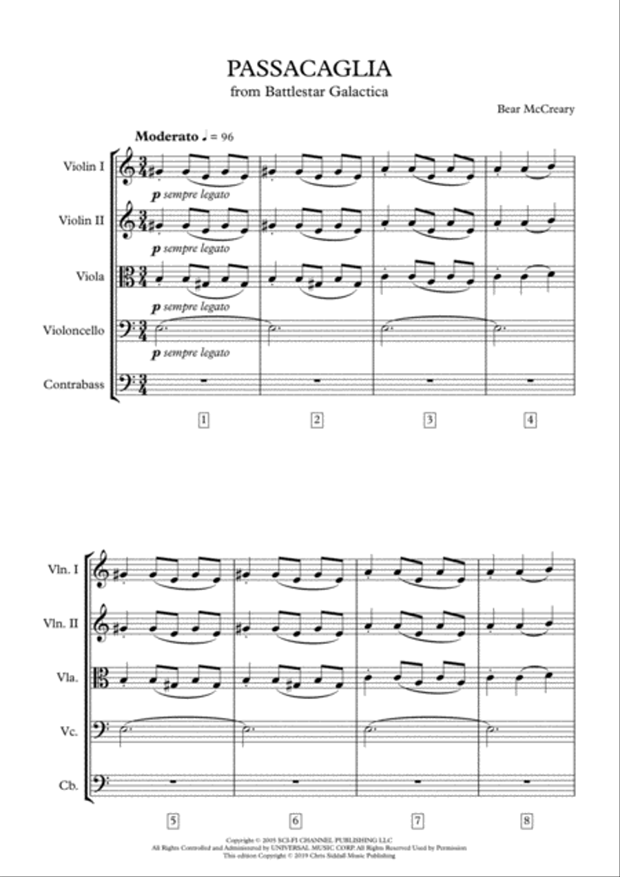 Passacaglia String Quintet scores gallery preview page 2