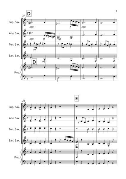 Dance of the Sugar Plum Fairy (Fantasia from Nutcracker) for Saxophone Quartet image number null
