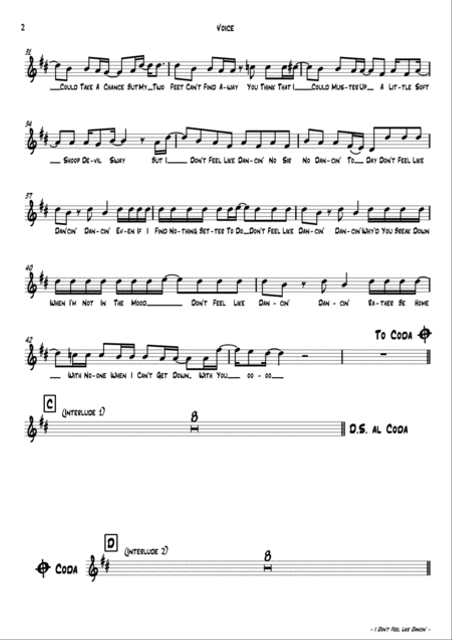 I Don't Feel Like Dancin' Jazz Ensemble scores gallery preview page 3