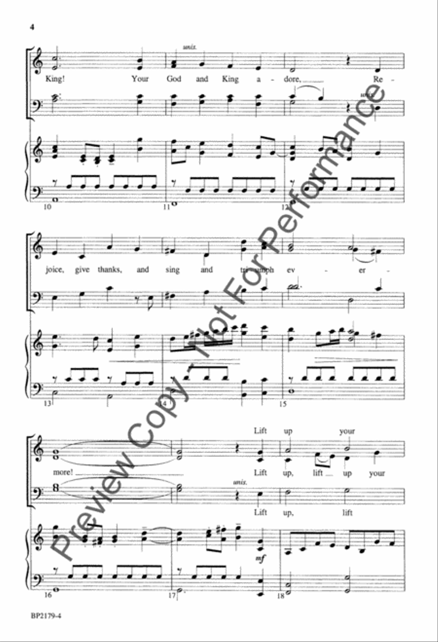 Rejoice, the Lord Is King! - Forrest - SATB 4-Part scores gallery preview page 4