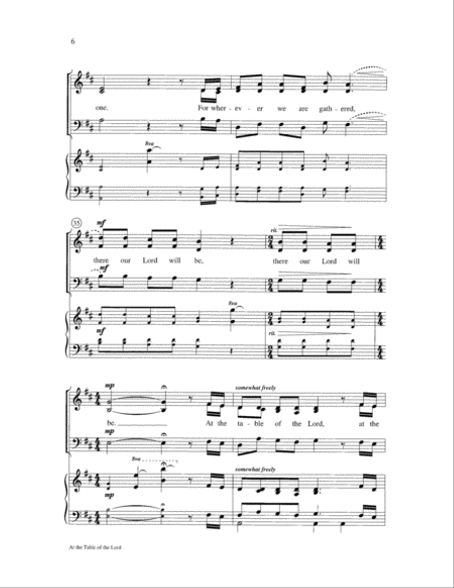 At the Table of the Lord At the Table of the Lord 3-Part scores gallery preview page 6