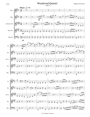 Wind Quintet, Op. 14