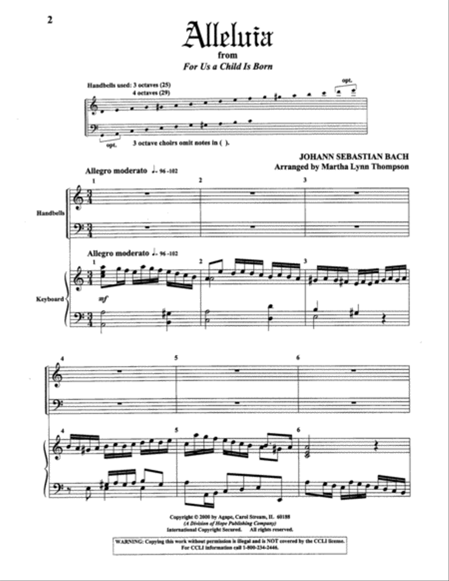 Alleluia 4-Octaves scores gallery preview page 7