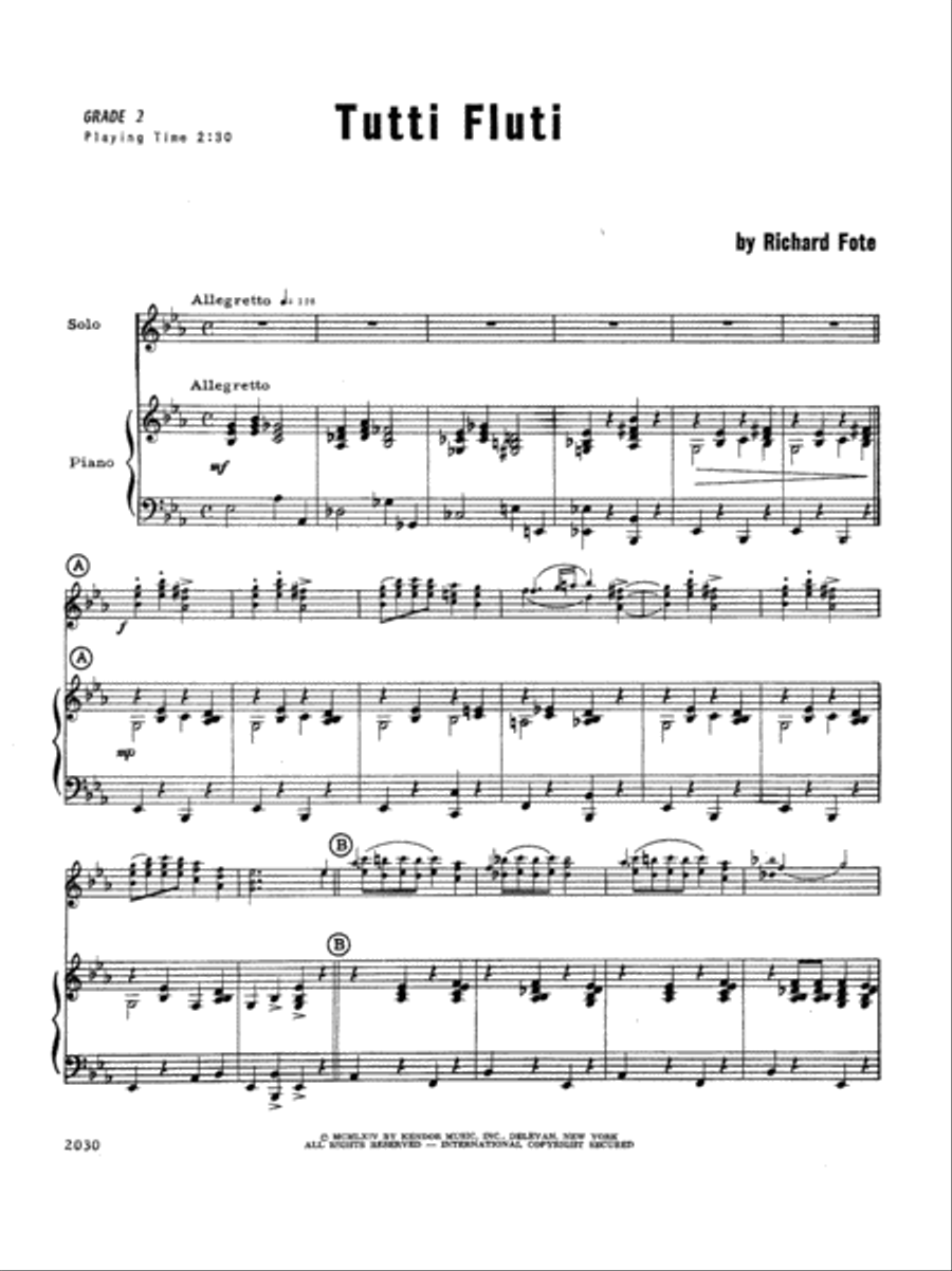 Tutti Fluti Tutti Fluti Flute scores gallery preview page 2