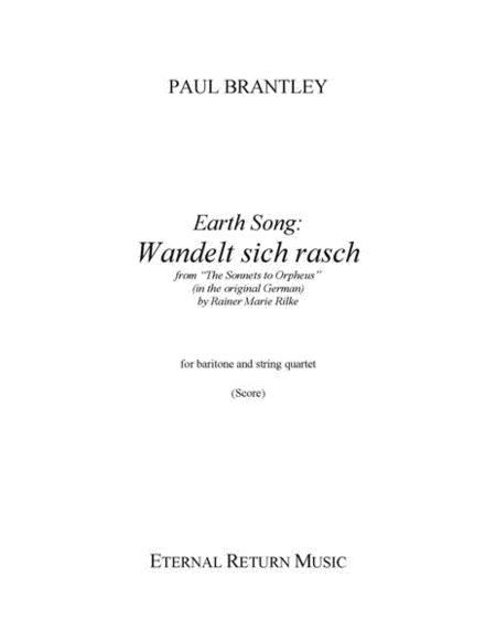 Earth Song: Wandelt sich rasch (score and parts)