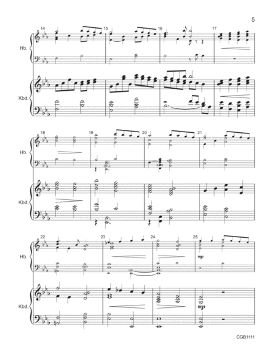 Angels We Have Heard on High Full Score Handbell Choir scores gallery preview page 4