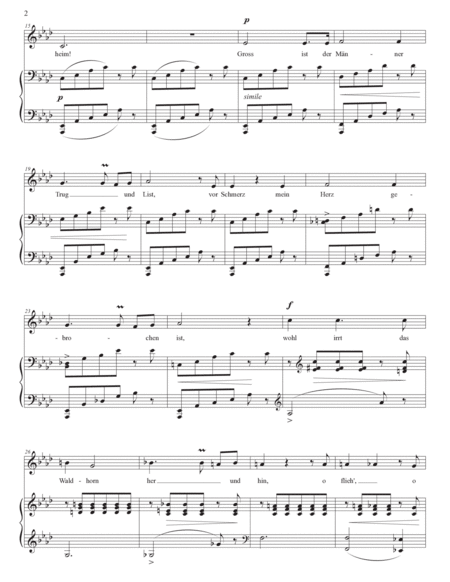 SCHUMANN: Waldesgespräch, Op. 39 no. 3 (transposed to C major)