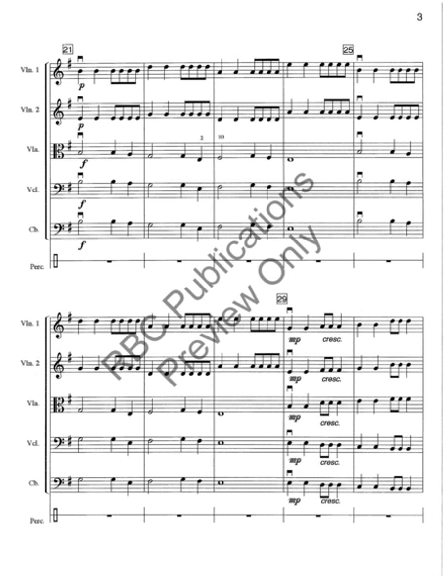 We Three Kings Rock (Score) String Orchestra scores gallery preview page 6