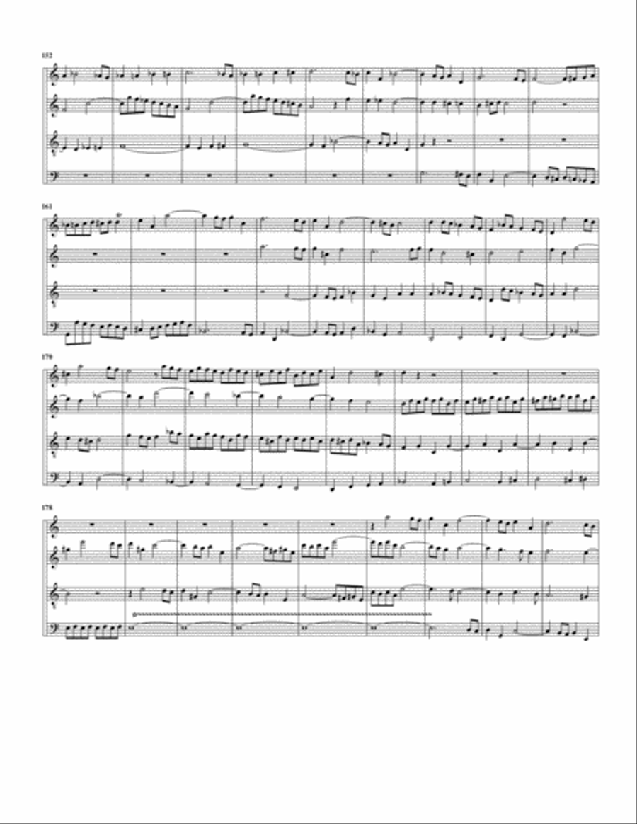 Fugue for organ, BWV 538/II (Arrangement for 4 recorders) Recorder scores gallery preview page 5
