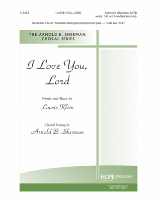 Book cover for I Love You, Lord