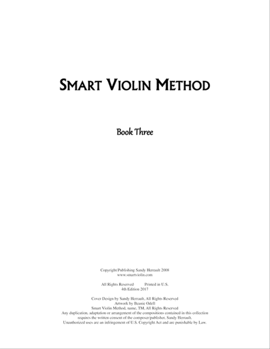 Smart Violin Method Book Three Violin Solo scores gallery preview page 2